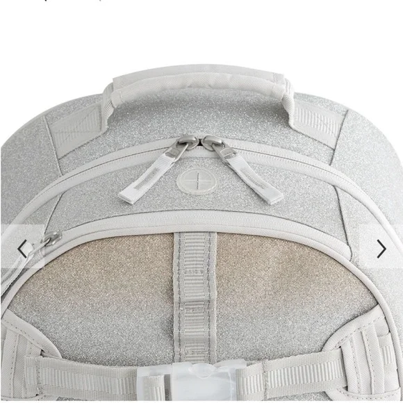 Pottery Barn Kids Silver and Tan Backpack Set NWT